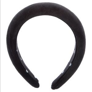 Lele Sadoughi Black Velvet Headband NWOT